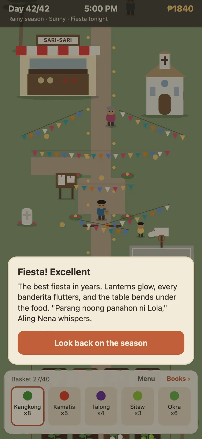 Isla Lola town fiesta celebration scene
