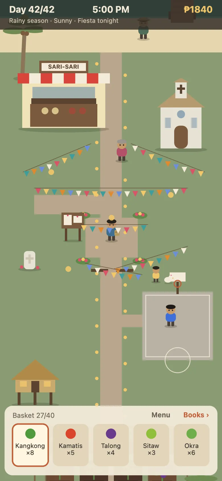 The town plaza